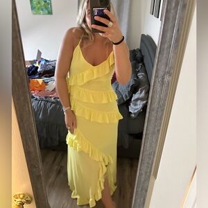 Yellow formal dress
